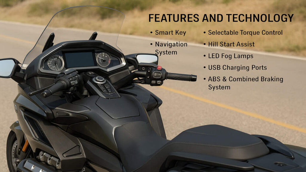 2026 Honda Gold Wing Trike features dashboard view